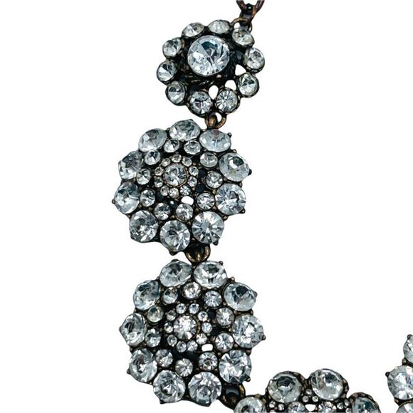 Vintage Crystal Statement Necklace; 18”; possibly J. Crew - Picture 6 of 9